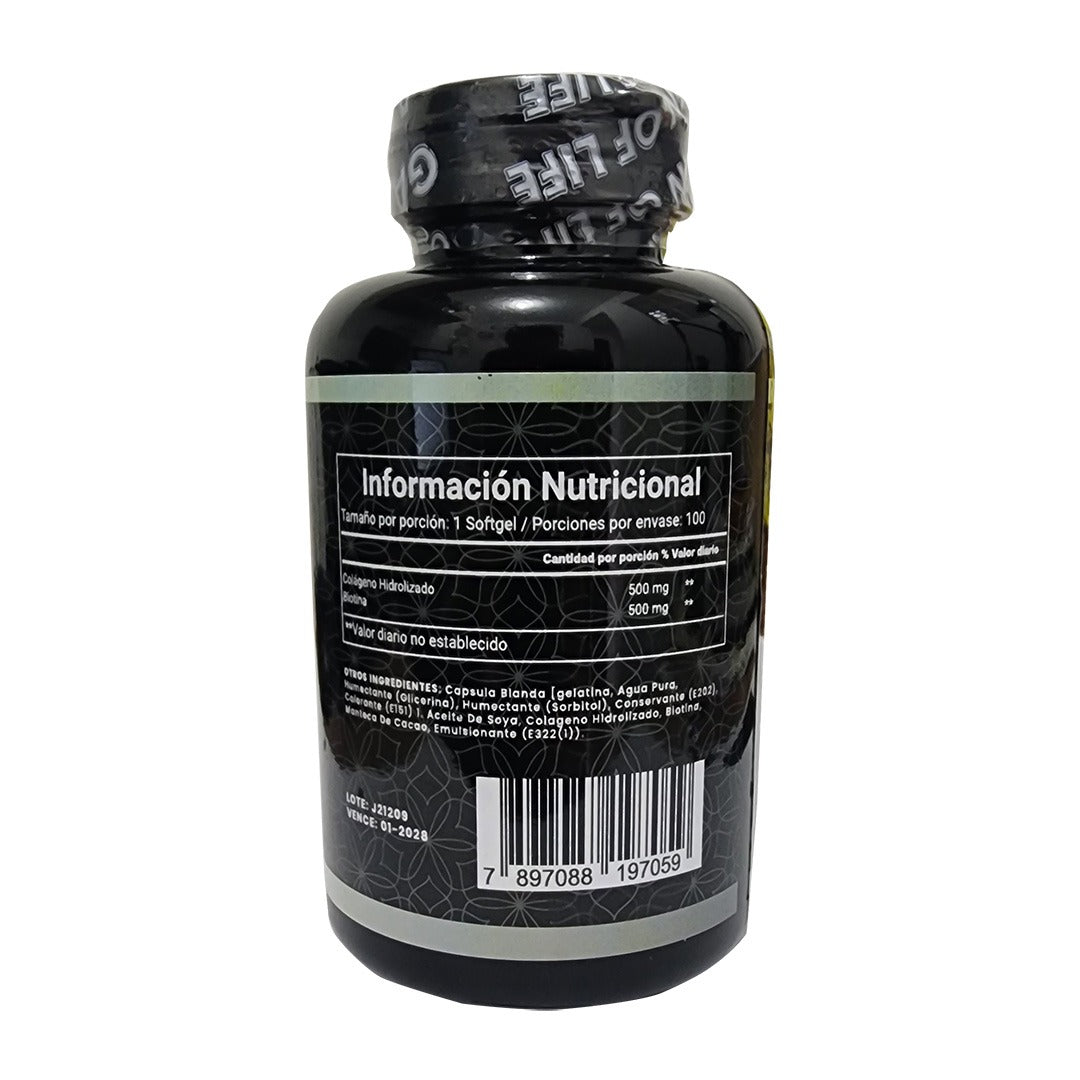 COLAGENO Y BIOTINA X100 (capsulas de gel suave)